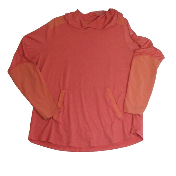 COLUMBIA Womens Size 1X‎ Omni-Wick Advanced Evaporation Pullover Hoodie Orange - Picture 1 of 15